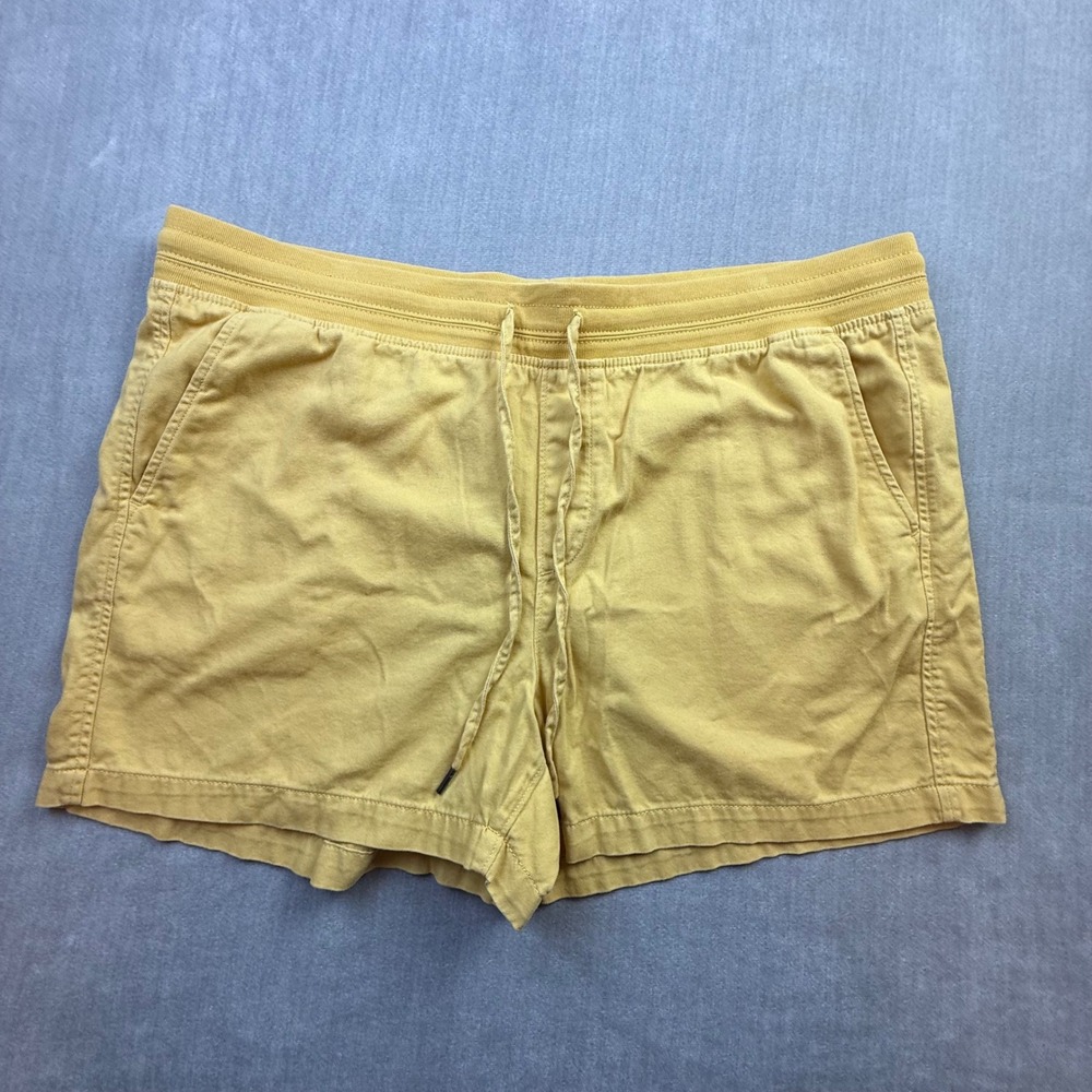 Orvis Classic Collection Womens XXL Yellow Drawstring Elastic Shorts Cotton